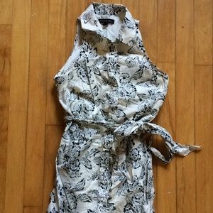 Banana Republic Black and White Floral Dress